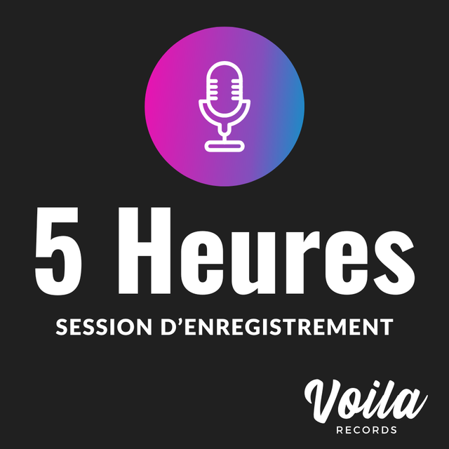 Session d’Enregistrement – 05 Heures | Voila Records