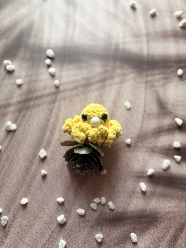 Antistress poulpe tout doux jaune