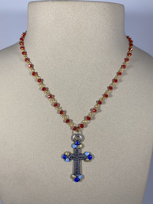 Croce - collana corta 