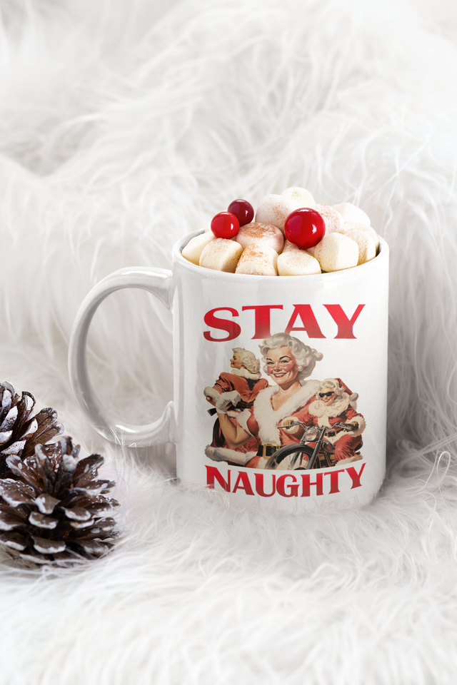 Christmas Mug - Stay Naughty Mrs Christmas