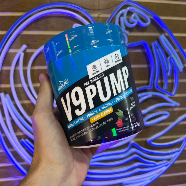 Pré treino V9 Pump 300g - Shark Pro