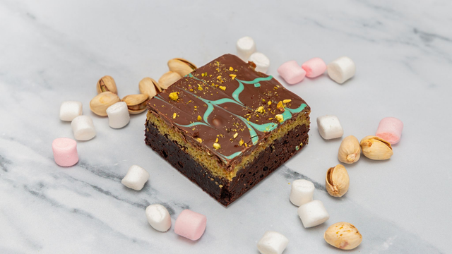 Viral Dubai Pistachio Kunafa Chocolate Brownies x4