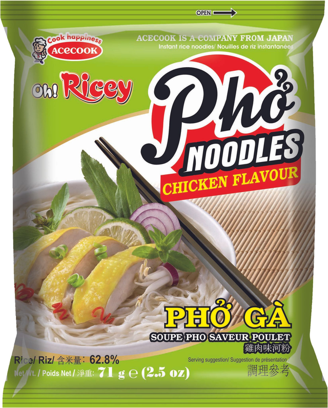 Acecook Oh Ricey Chicken Instant Rice Noodles 70 G