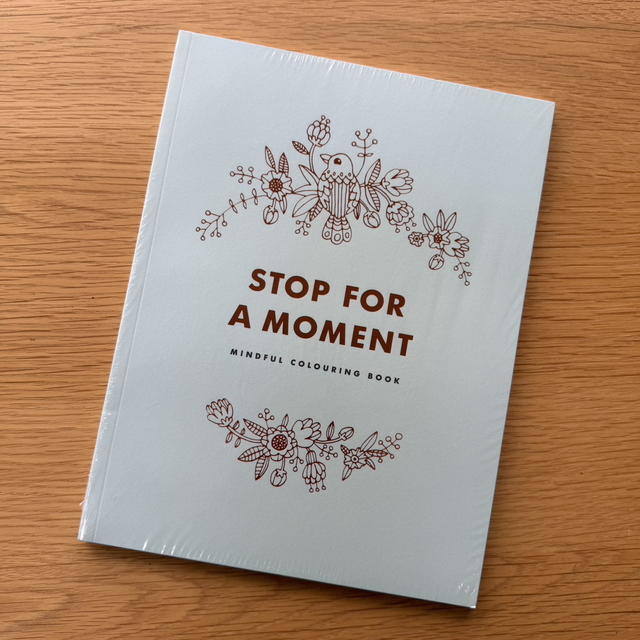 kikki.K “Stop for a Moment” Mindful Colouring Book (25 × 19 cm) – Single