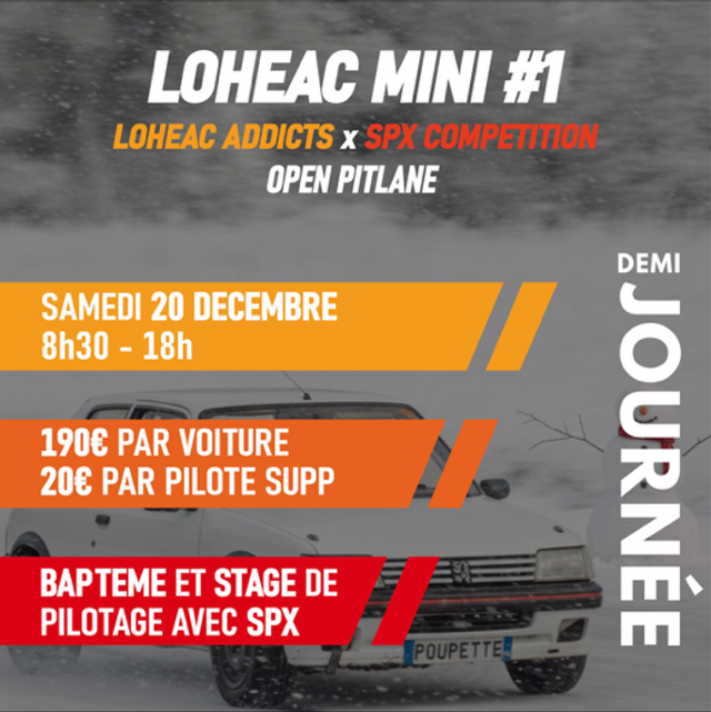 Trackday Loheac 20 Décembre 2025 (demi-journée)