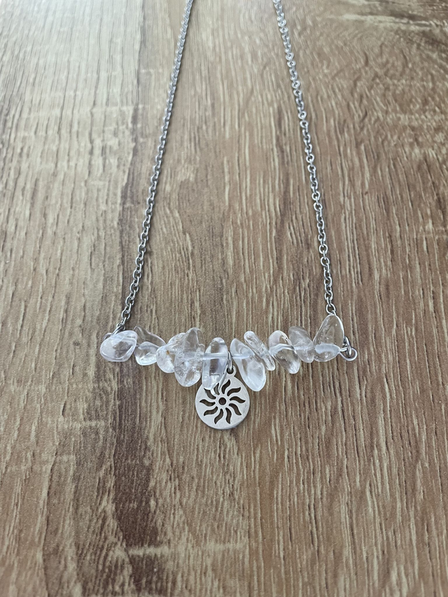 Collier Cristal de roche chips