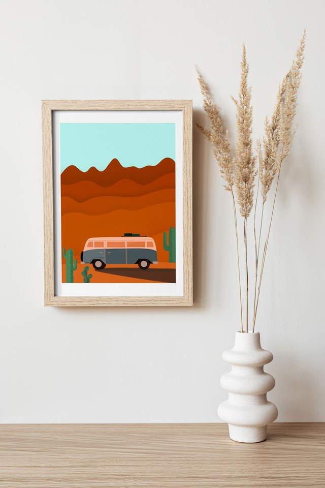 Au grand air - Van Carte Affiche