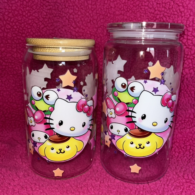 Verre Hello kitty et ses amis