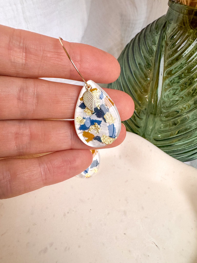 Boucles d'oreilles Feuille d'automne new co.