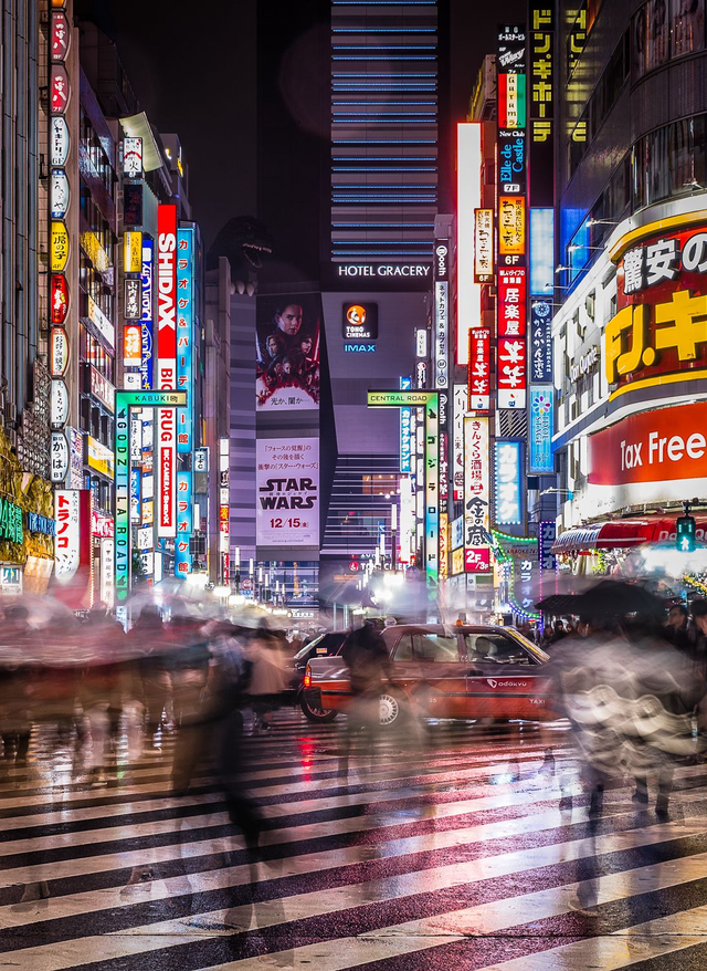 Shinjuku in the Rain