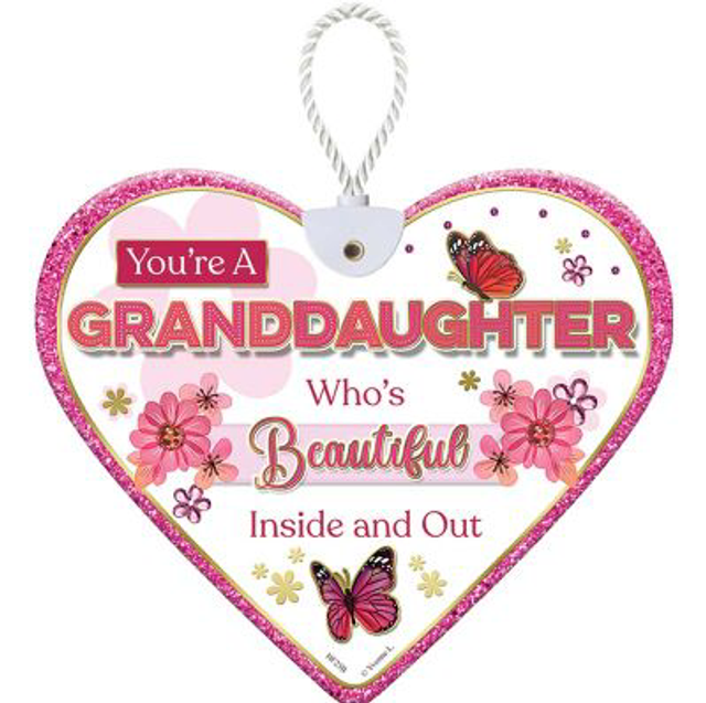 Heartfelt Granddaughter Ceramic Heart 
