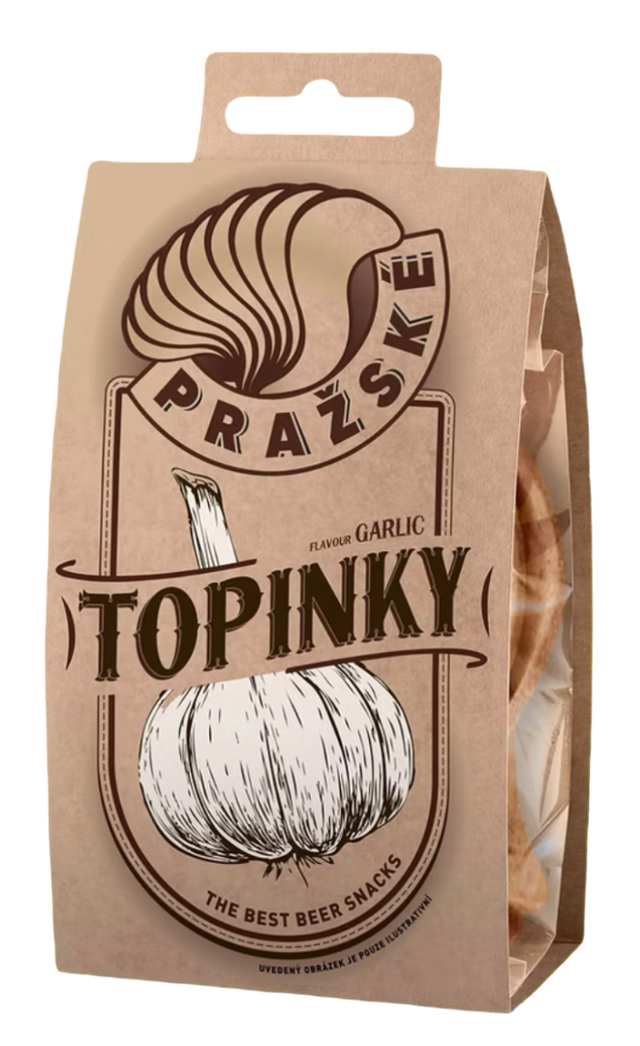 #002 Garlic Topinky 75g 