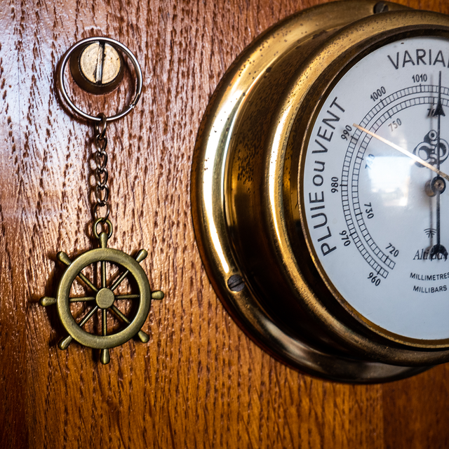 Porte-clés métal - Gouvernail