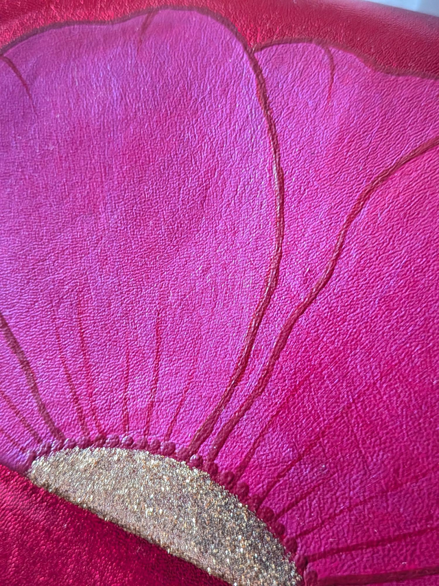 Fuchsia festif - Sac Bandoulière chaîne