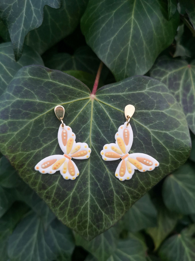 Collection Fleurs automnales - Boucles d&#039;oreilles Delphine 