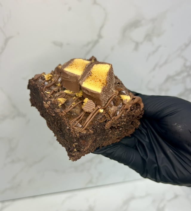 Honeycomb Crunchie Brownie