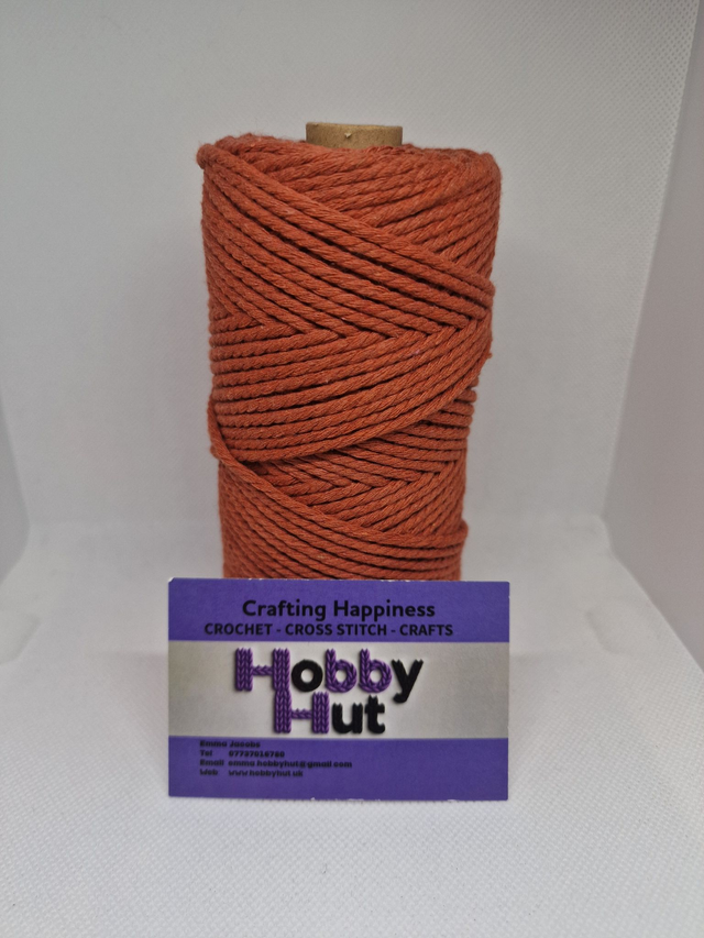 Macrame Cotton 3mm - Burnt Orange