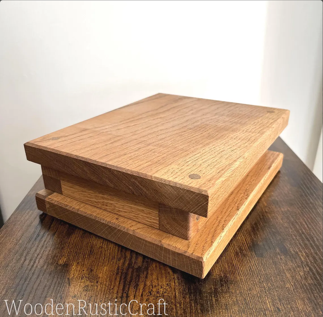 Rustic Reclaimed Oak Jewellery Box