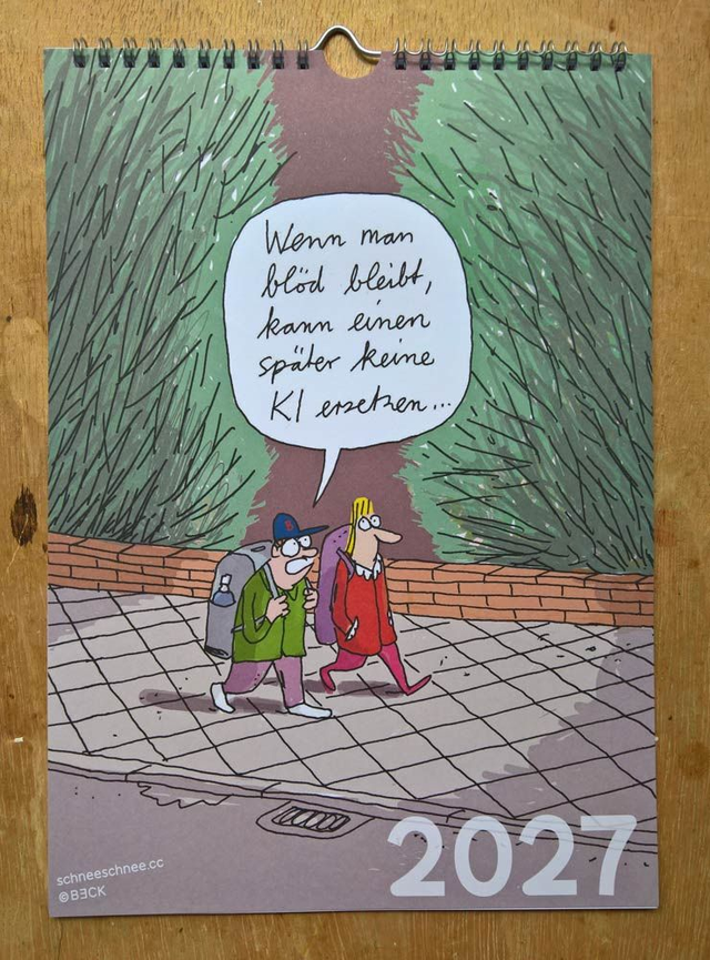 2027 Cartoon-Kalender 