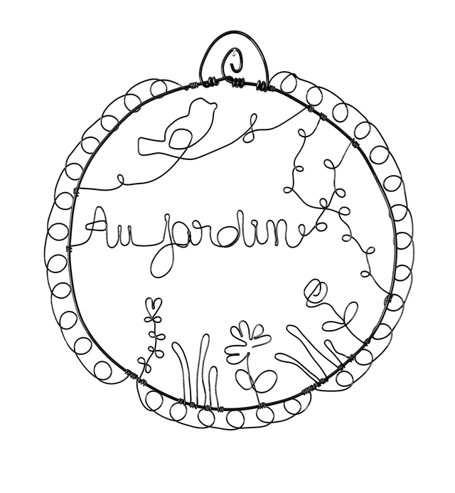 Cadre "Au jardin"