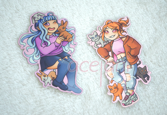 Bonny &amp; Kat (OCs) Holo Sticker