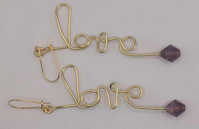 Boucles d'oreilles "Love" 