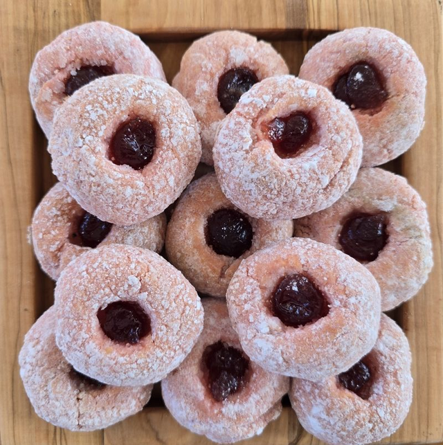 Mandelgebäck Erdbeere
