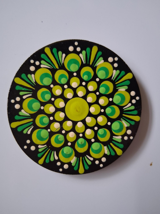 Magnet mandala en bois