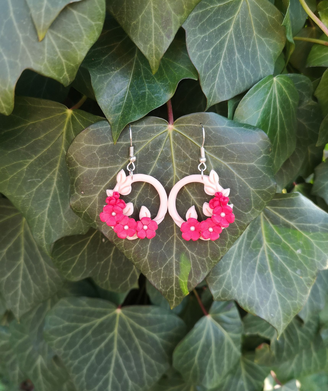 Collection Florale Pourpre - Boucles d&#039;oreilles Gemma
