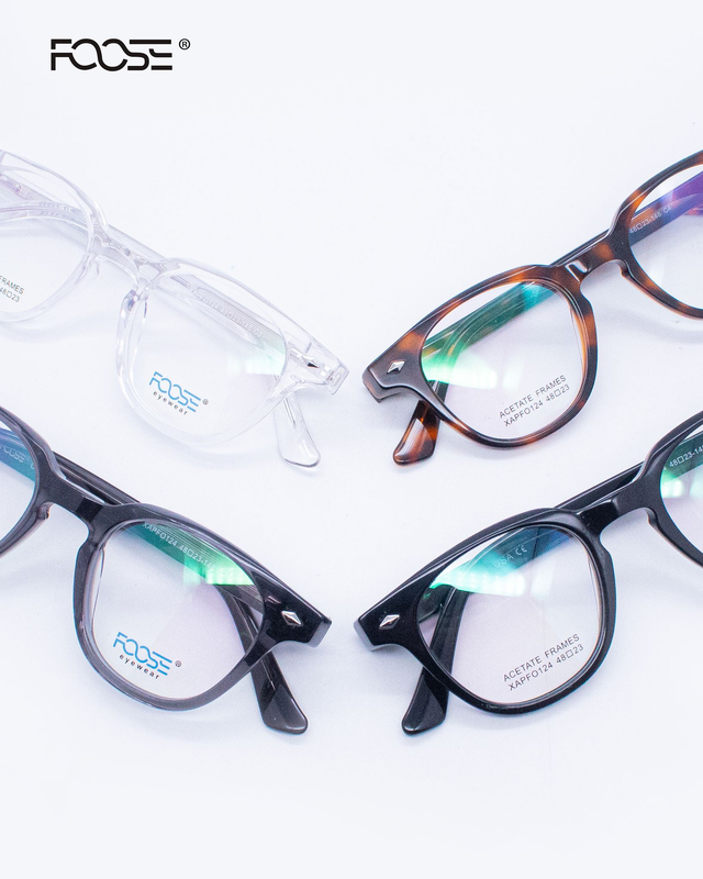 Montura Óptica Foose XAPFO-124 en Acetato - Inspirada en Moscot Zolman - Estilo Cuadrado Redondeado Vintage Unisex