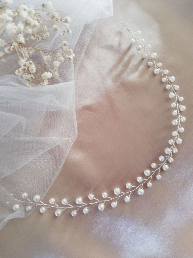 Diadème collection &quot;Perles enchantées&quot; 