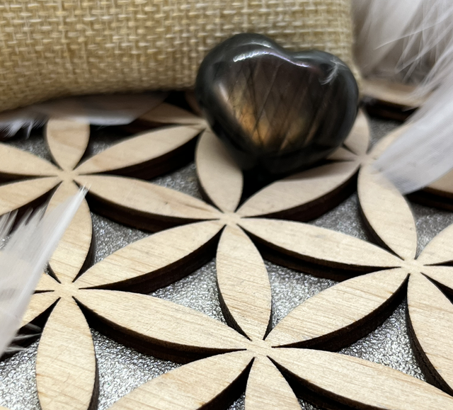 Petit cœur en Labradorite 