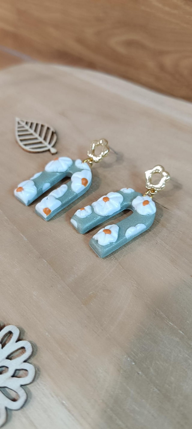 Boucles d'oreilles - Arc marguerite