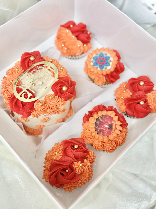 Diwali Bento Cake & Cupcakes