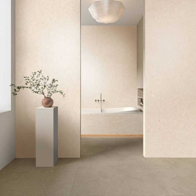 Wandpaneele wasserfest Arenit 123x280 Beige