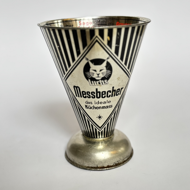 Messbecher Luchs 50er Jahre Metall