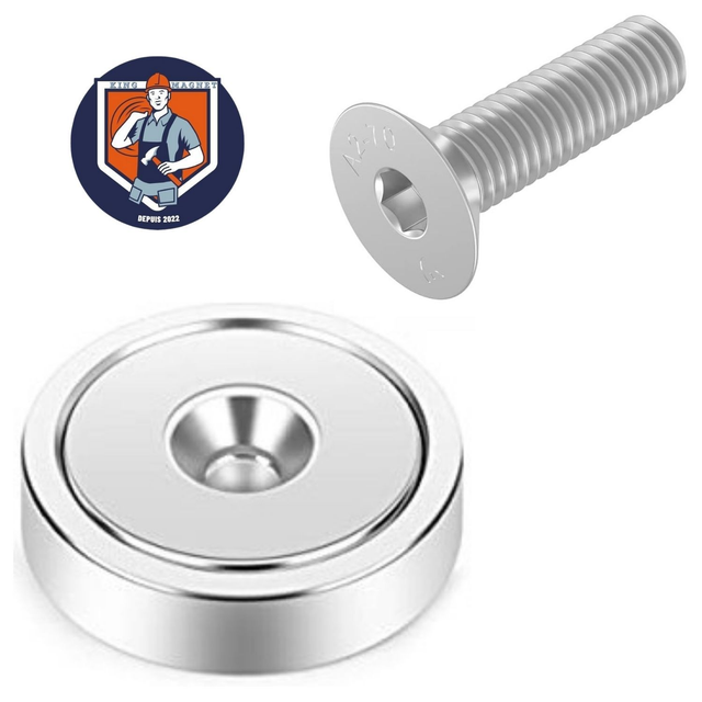 z - 1 Aimant nu + fixation