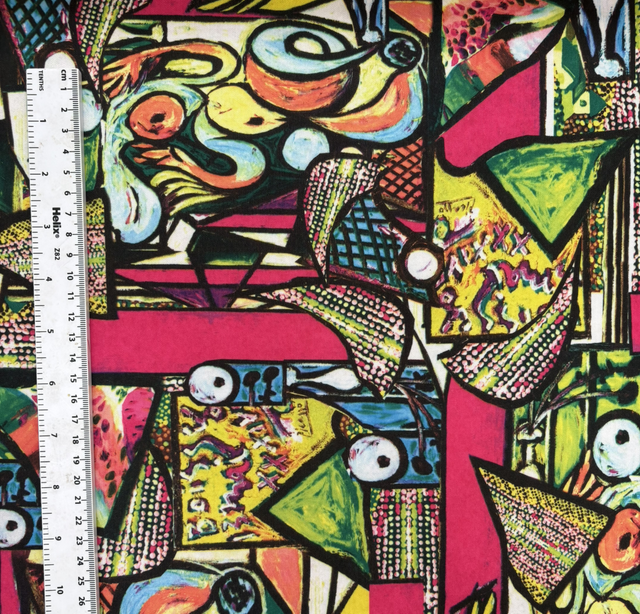 Abstract Cubist Neoprene/Scuba