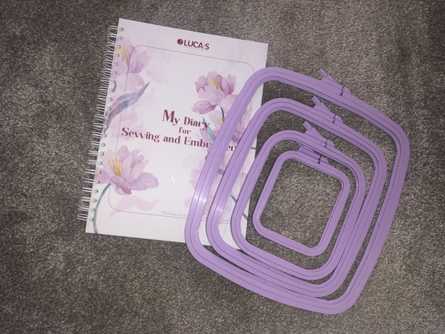 An Embroidery Planner and a set of Nurge Hoops