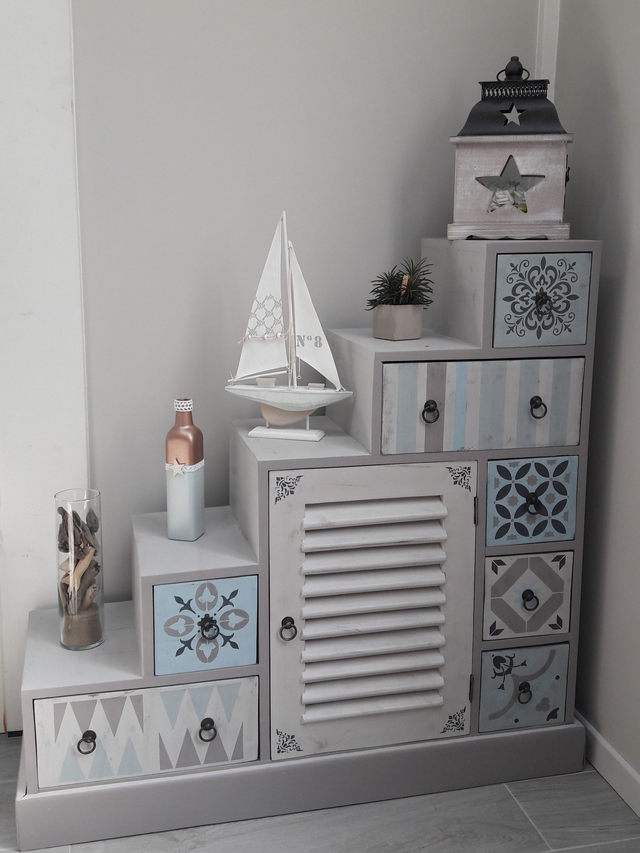 Meuble escalier Carreaux de Ciment