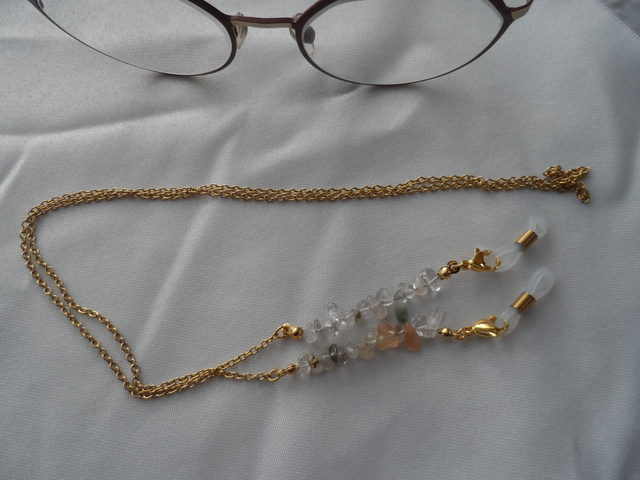 Chaîne de lunettes en Quartz Rutile