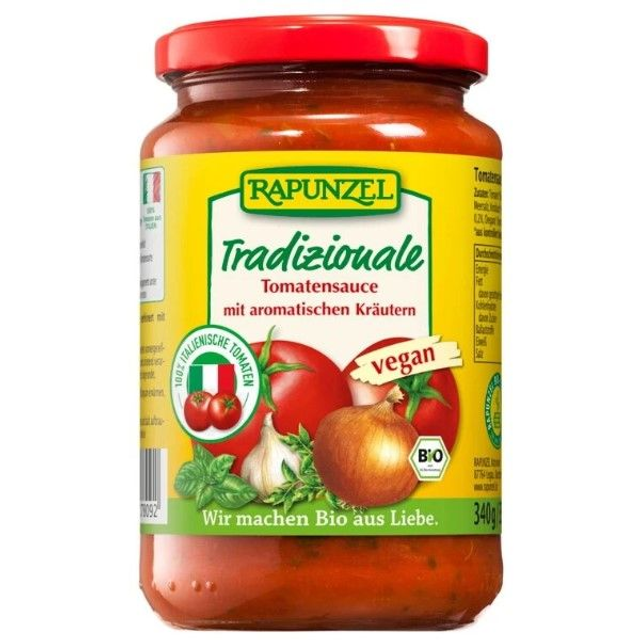 Rapunzel Tomatensauce Tradizionale, 335ml Glas