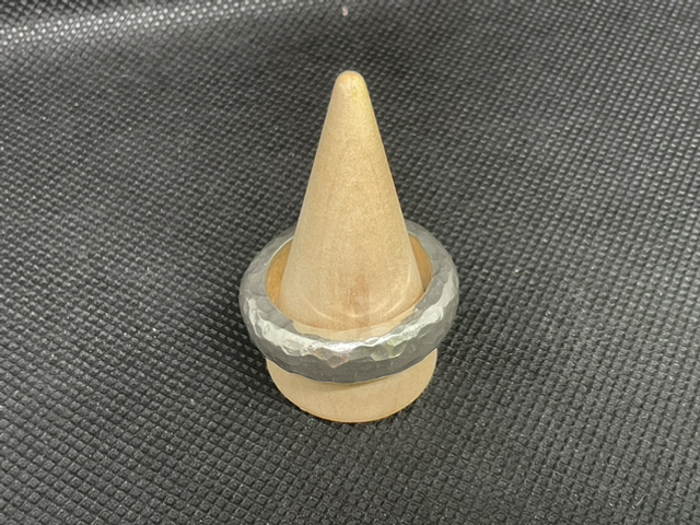 Handmade Heavy D profile Ring - Size Z