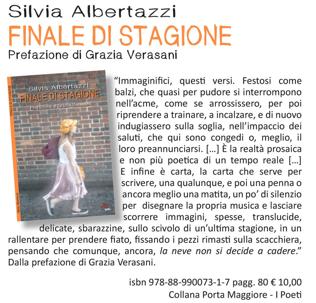 Silvia Albertazzi, "Finale di stagione", qudulibri 2018