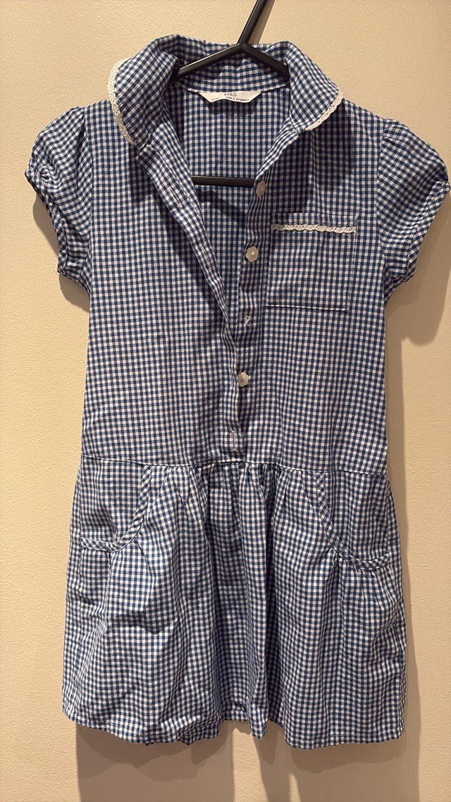 Summer Dresses Blue Age 5-6 (D60)