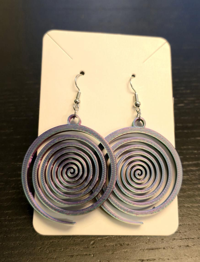 Boucles d'oreilles spirales 