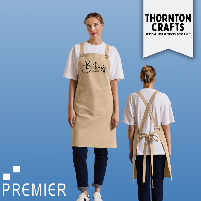 Custom Premier Cross Back 'Barista' Apron