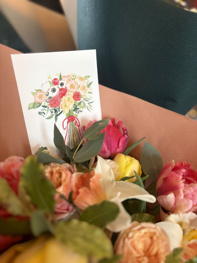 Carte Pulsion créative - Bouquet Fraîcheur printanière