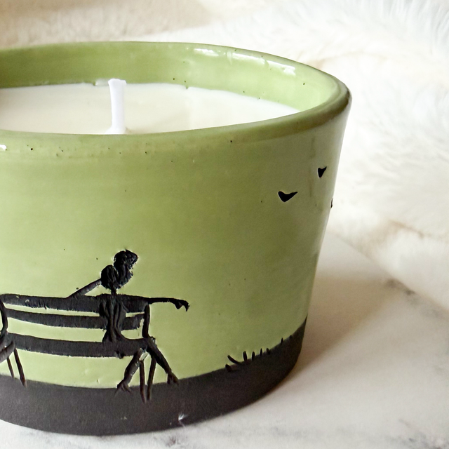 Bougie à message secret « se reposer pour mieux se retrouver »