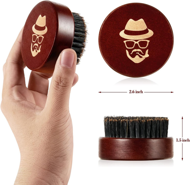 Beard Brush - 100% Boar Bristle and Black Walnut